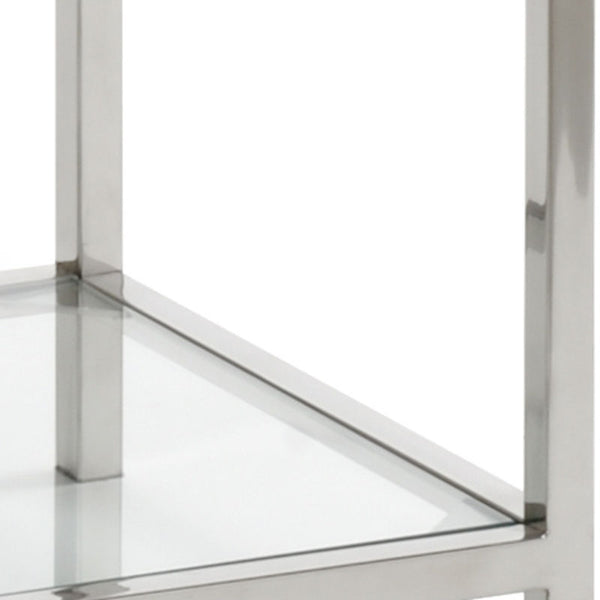 Langdon Nickel Finished Shelf Unit-Bookcases-Wildwood-LOOMLAN