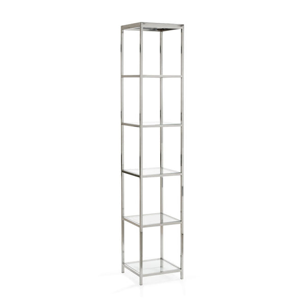 Langdon Nickel Finished Shelf Unit-Bookcases-Wildwood-LOOMLAN