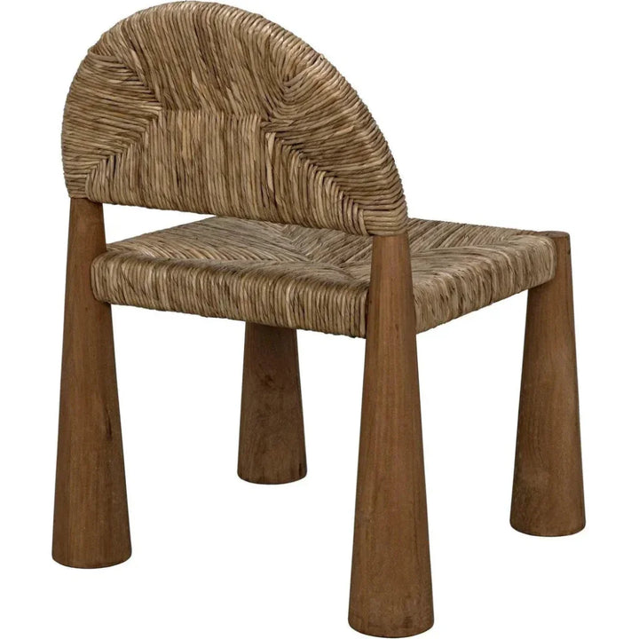 Laredo Teak Wood Armless Chair - LOOMLAN - Noir - Accent Chairs