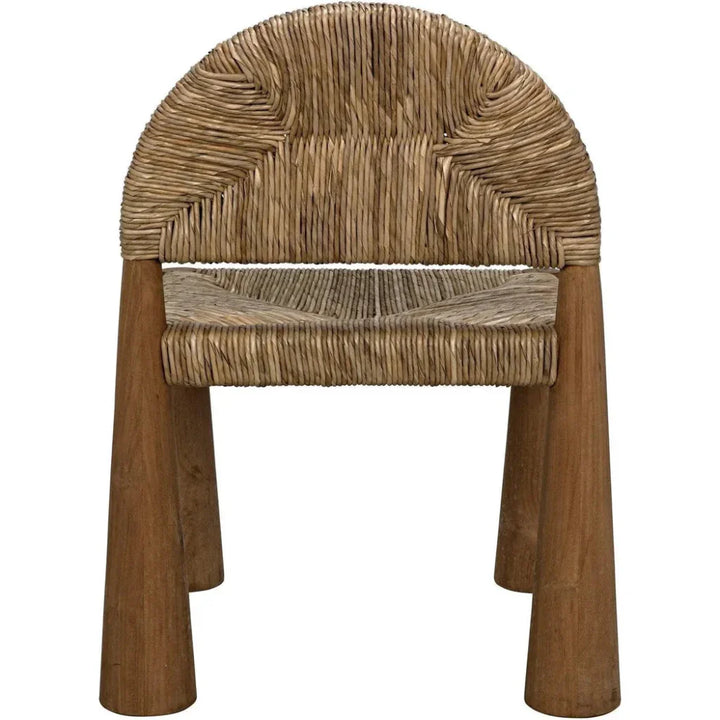Laredo Teak Wood Armless Chair - LOOMLAN - Noir - Accent Chairs