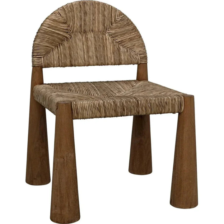 Laredo Teak Wood Armless Chair - LOOMLAN - Noir - Accent Chairs