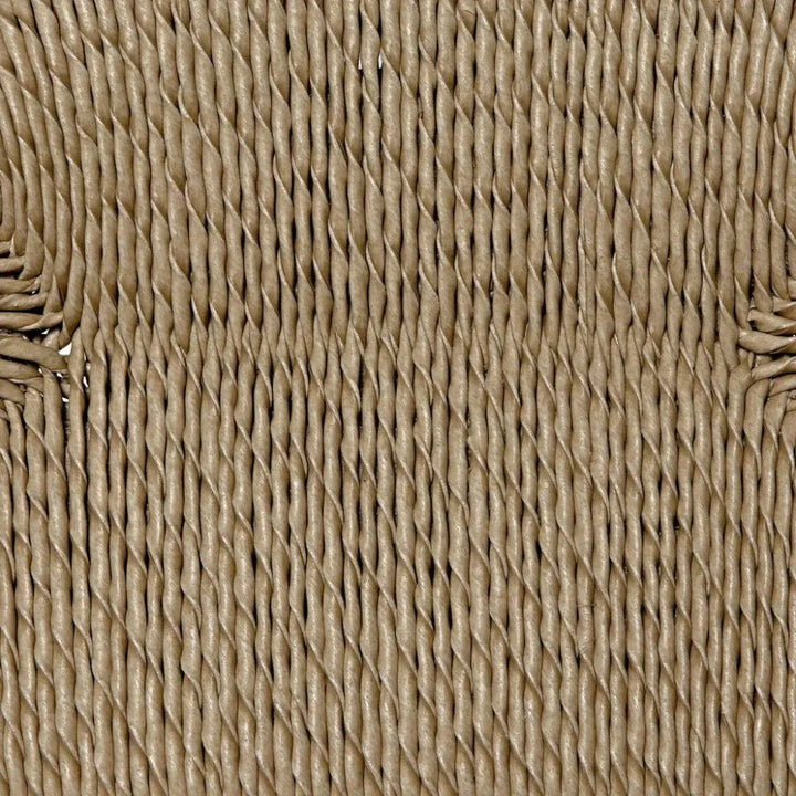 Laredo Wood Chair with Synthetic Woven - LOOMLAN - Noir - Accent Chairs