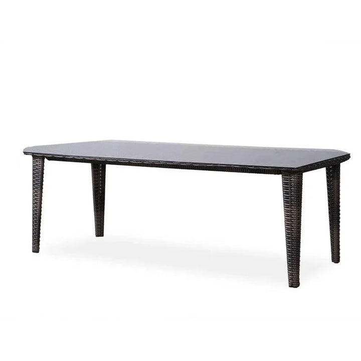 Largo 86" Rectangular Dining Table All Weather Wicker-Outdoor Dining Tables-Lloyd Flanders-LOOMLAN