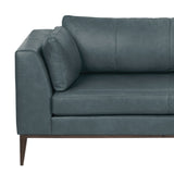 Largo Organic Made to Order Leather Sofa-Sofas & Loveseats-One For Victory-LOOMLAN