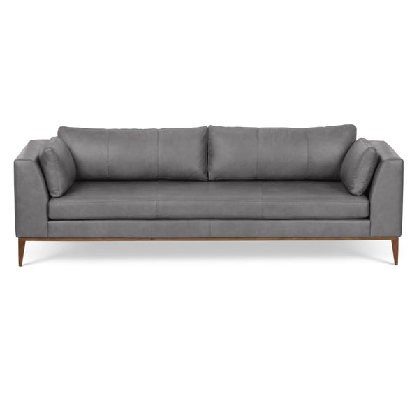 Largo Organic Made to Order Leather Sofa-Sofas & Loveseats-One For Victory-LOOMLAN