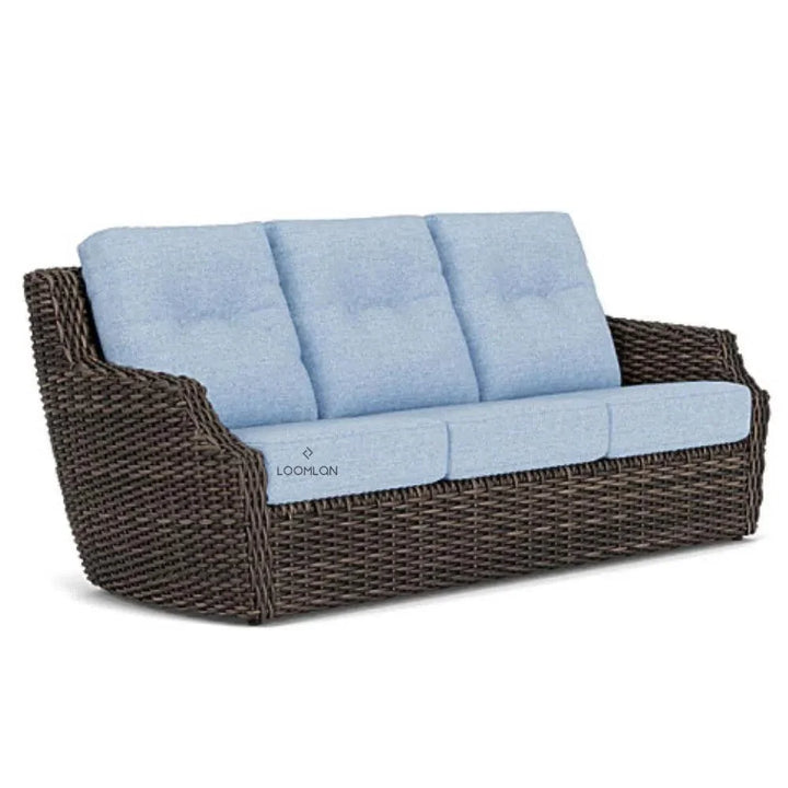 Largo Sofa All Weather Wicker Furniture Made USA - LOOMLAN - Lloyd Flanders - Outdoor Sofas & Loveseats