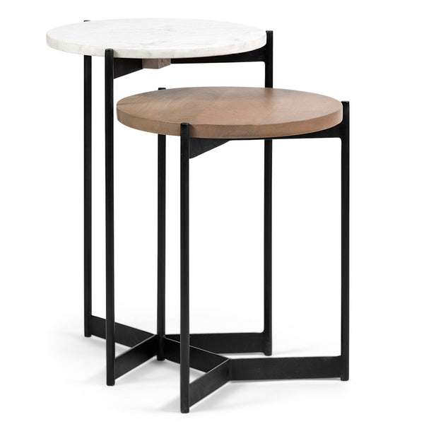 Larkin Wooden Nesting Table (Set of 2)