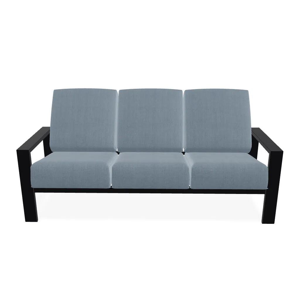 Larssen Aluminum d Deep Cushion Three-Seat Sofa