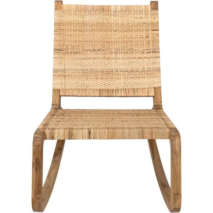 Las Palmas Natural Teak Wood Chair Woven - LOOMLAN - Noir - Accent Chairs