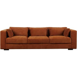 Las Vegas Clive Sofa - Terracotta Chenille Sofas & Loveseats LOOMLAN By LH Imports