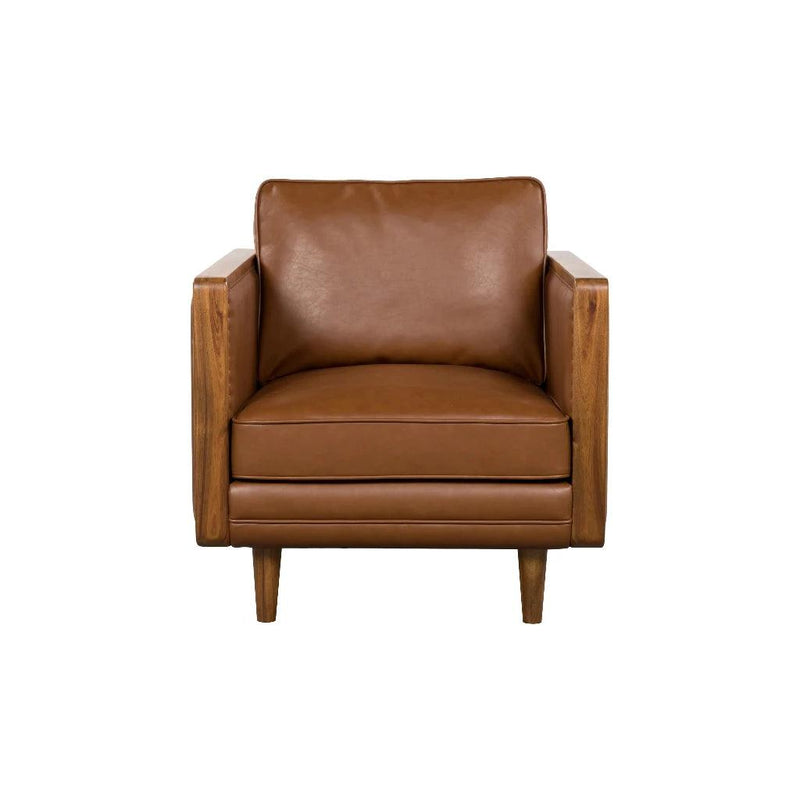 Las Vegas Mandalay Leather Club Chair-Club Chairs-LH Imports-LOOMLAN