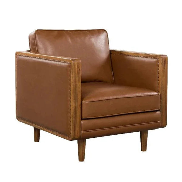 Las Vegas Mandalay Leather Club Chair - LOOMLAN - LH Imports - Club Chairs