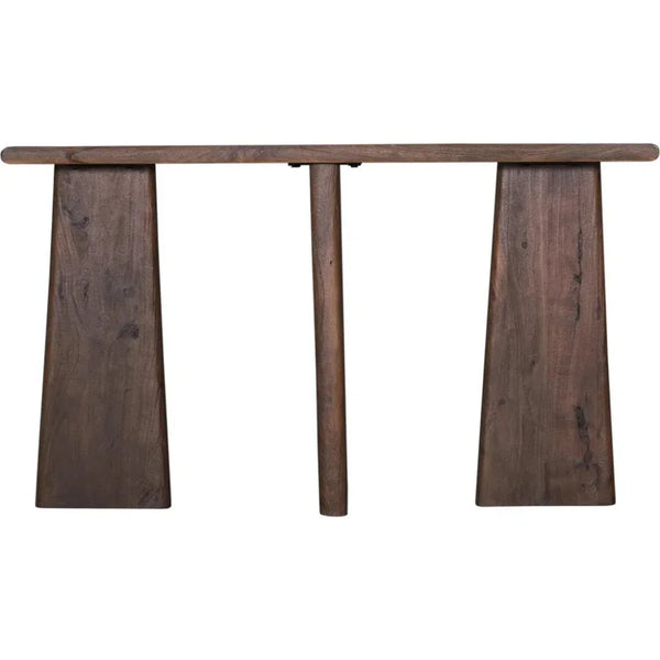 Lasso Wood Brown Rectangular Console Table - LOOMLAN - Bassett Mirror - Console Tables