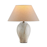 Latte Beige Modern Ceramic Table Lamp-Table Lamps-Currey & Co-LOOMLAN