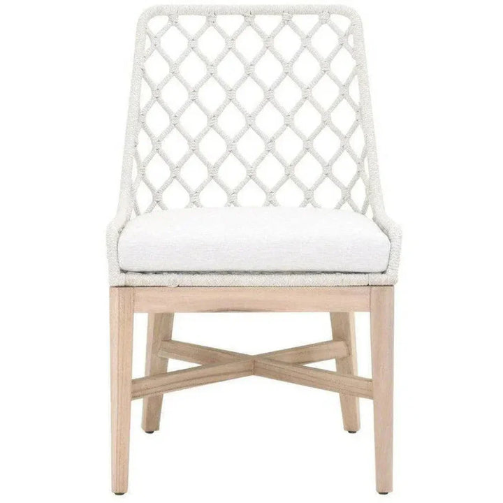 Lattis Outdoor Dining Chair Rope & Teak Wood-Outdoor Dining Chairs-Essentials For Living-LOOMLAN