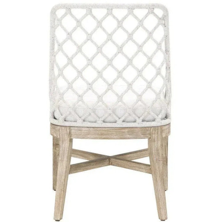 Lattis Outdoor Dining Chair Rope & Teak Wood-Outdoor Dining Chairs-Essentials For Living-LOOMLAN