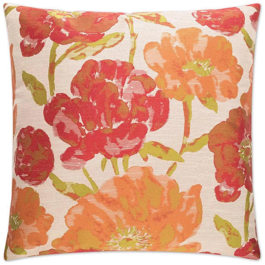 Lauren Poppy Red Throw Pillow With Insert