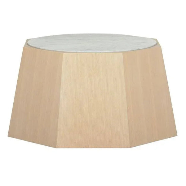 Laurence Marble Top Geometric Coffee Table - LOOMLAN - Wildwood - Coffee Tables