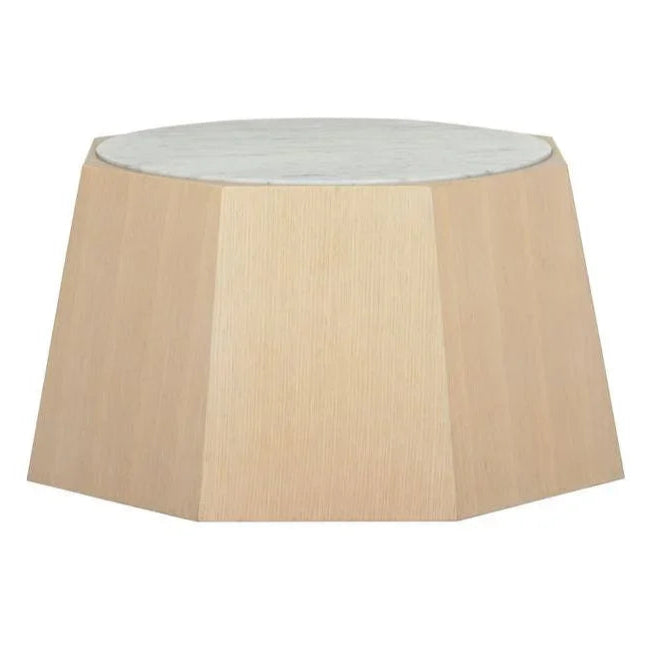 Laurence Marble Top Geometric Coffee Table - LOOMLAN - Wildwood - Coffee Tables