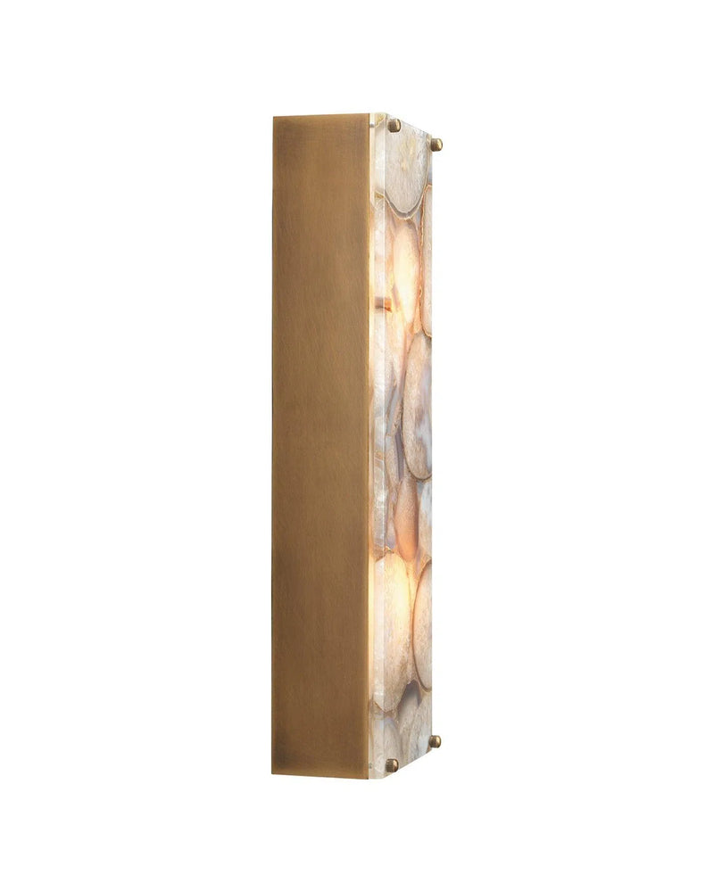 Lavender Agate Adeline Rectangle Wall Sconce Wall Sconces LOOMLAN By Jamie Young