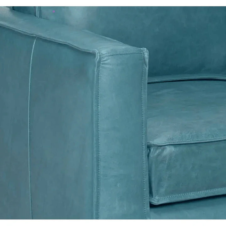 Leather Club Chair Removable Cushions - LOOMLAN - Uptown Sebastian - Club Chairs