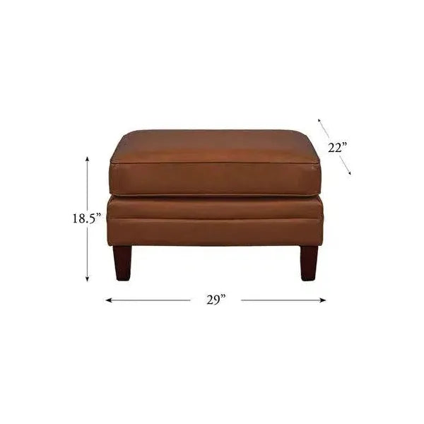 Leather Ottoman American Collection