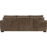 Alabama Leather Sofa Brown BenchMade In the USA Sofas & Loveseats LOOMLAN By Uptown Sebastian