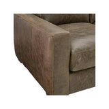 Alabama Leather Sofa Brown BenchMade In the USA Sofas & Loveseats LOOMLAN By Uptown Sebastian