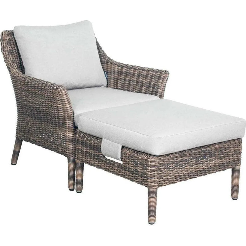 Leeward Ottoman - Grey Outdoor Ottoman