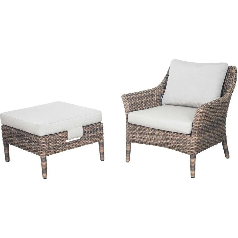 Leeward Ottoman - Grey Outdoor Ottoman