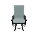 Leeward Balcony Height Swivel Marine Grade Polymer Arm Chair