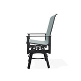 Leeward Balcony Height Swivel Marine Grade Polymer Arm Chair