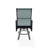 Leeward Balcony Height Swivel Marine Grade Polymer Arm Chair