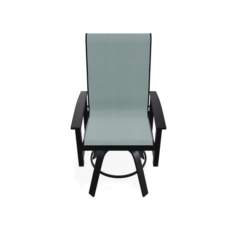 Leeward Balcony Height Swivel Marine Grade Polymer Arm Chair