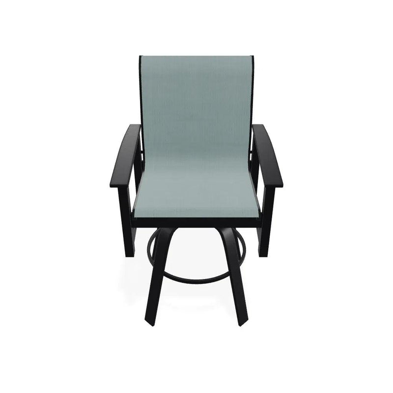 Leeward Bar Height Swivel Marine Grade Polymer Arm Chair