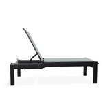 Leeward MGP Lay-Flat Armless Long Frame Chaise With Wheels