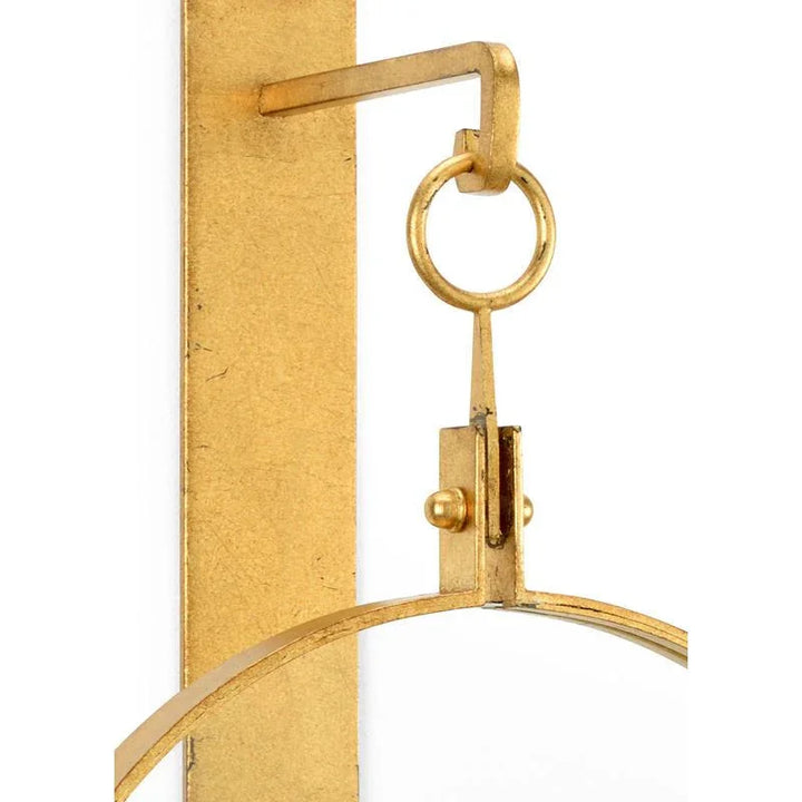 Leggit Lacquered Iron Base Wall Sconce - LOOMLAN - Chelsea House - Wall Sconces