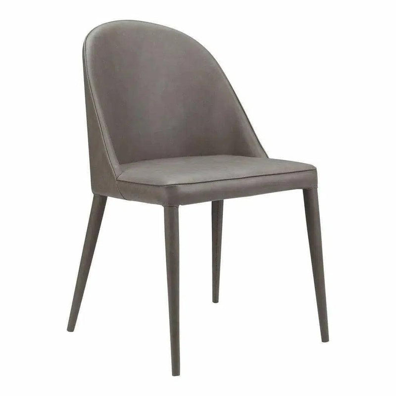 Legs Burton Dining Chair Set of 2-Dining Chairs-Moe's Home-Dark Grey-LOOMLAN