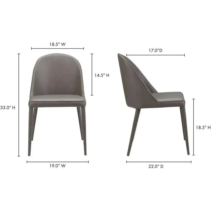 Legs Burton Dining Chair Set of 2-Dining Chairs-Moe's Home-LOOMLAN