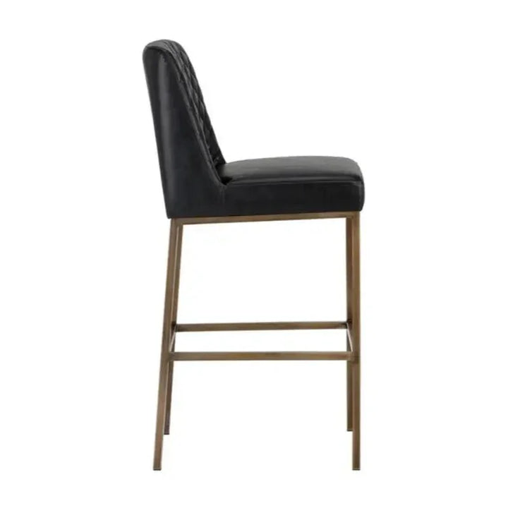 Leighland Leather Barstool - LOOMLAN - SUNPAN - Bar Stools