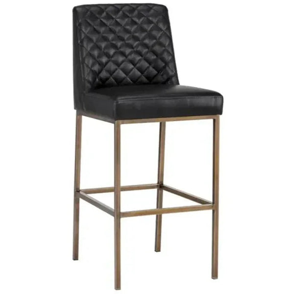 Leighland Leather Barstool - LOOMLAN - SUNPAN - Bar Stools