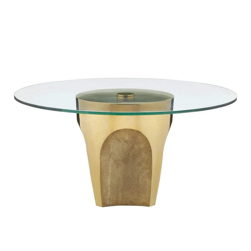 Lemy Modern Glass Steel Cocktail Table-Coffee Tables-Currey & Co-LOOMLAN