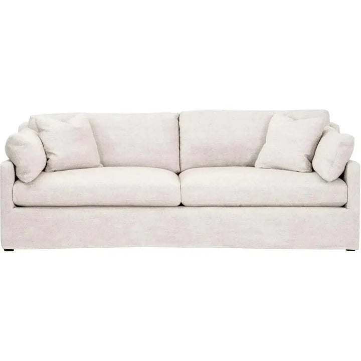 Lena 95" Slope Arm Slipcover Sofa Bisque - LOOMLAN - Essentials For Living - Sofas & Loveseats