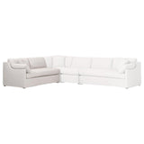 Lena Modular Slipcover 2-Seat Left Slope Arm Sofa Performance Modular Components LOOMLAN By Essentials For Living