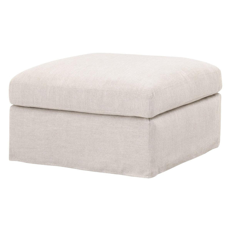 Lena Modular Slipcover Ottoman Performance Down & Feather Modular Components LOOMLAN By Essentials For Living