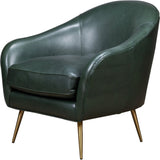 Leo Leather Modern Elegance Chair-Club Chairs-Olivia + Quinn-LOOMLAN