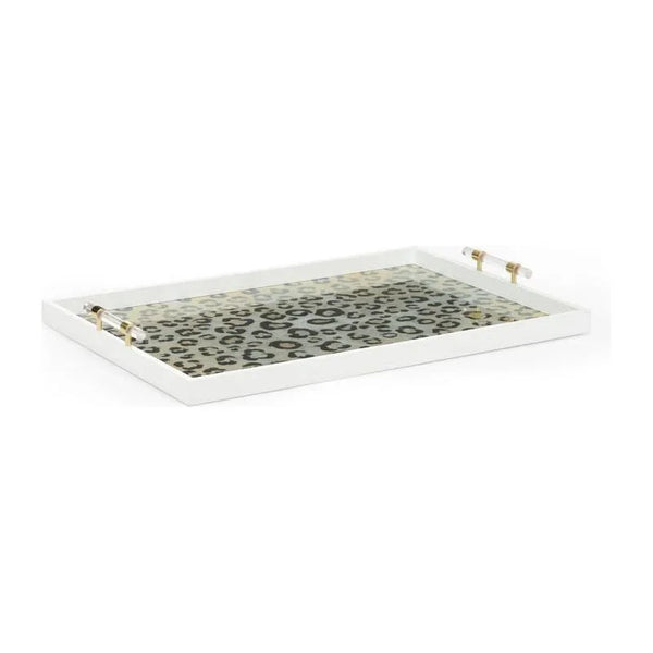 Leopard Patterned Wooden Tray - LOOMLAN - Trays