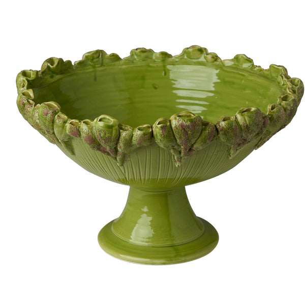 Les Fleur Ceramic Footed Bowl
