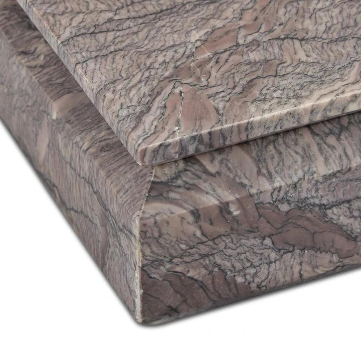 Leslie Breccia Marble Box - LOOMLAN - Currey & Co - Boxes & Bowls