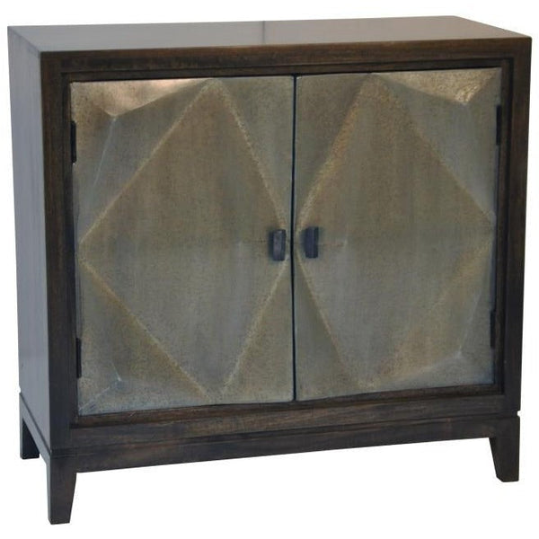 Lessard 2 Door Wood Black Cabinet-Accent Cabinets-LOOMLAN-LOOMLAN